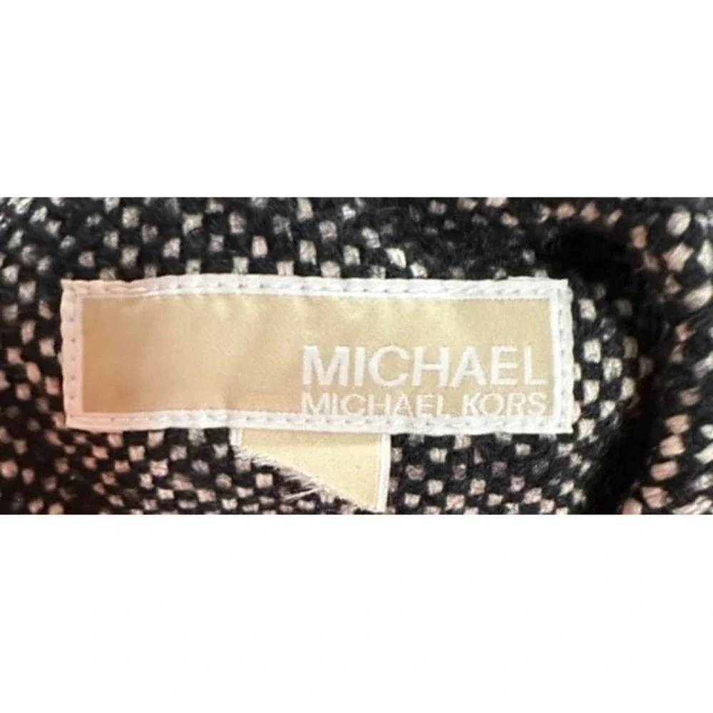 Michael Kors Sleeveless Wool Tweed Size‎ 6 Dress Black